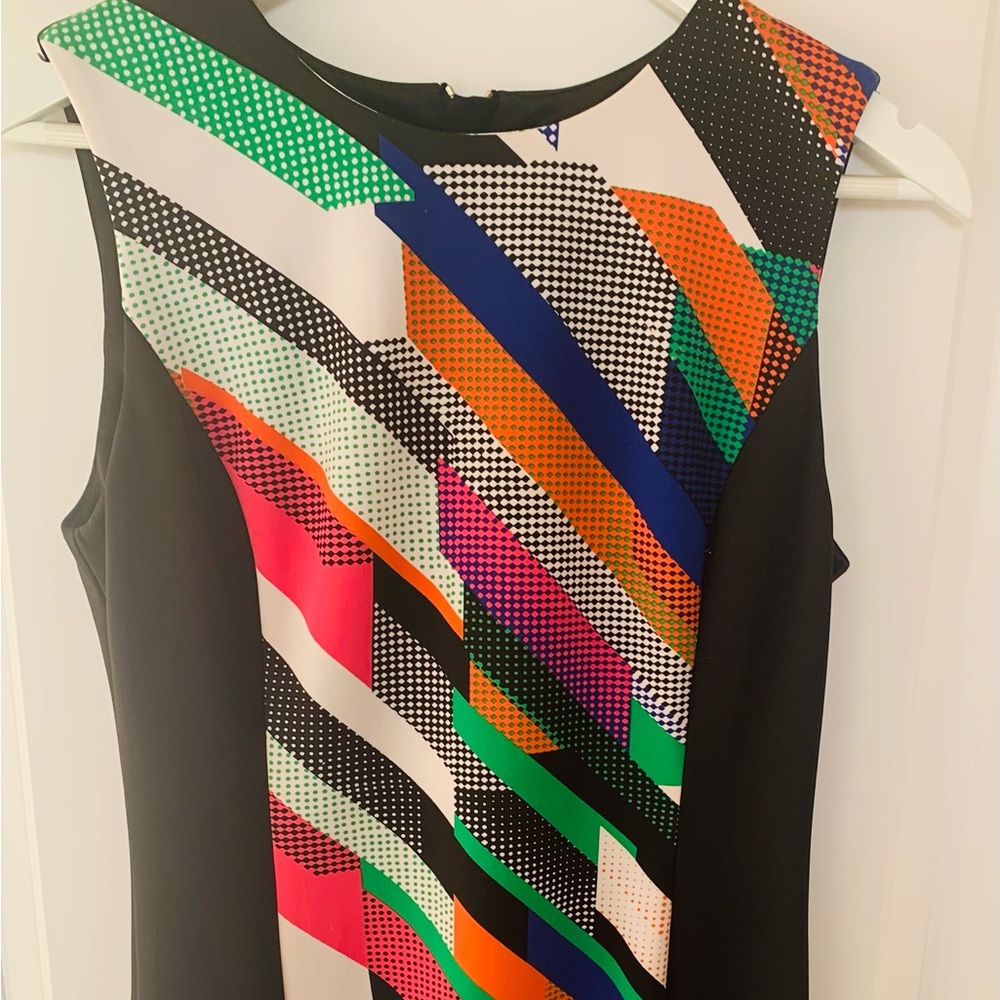 Calvin Klein Geometric Sheath Dress Sz 6